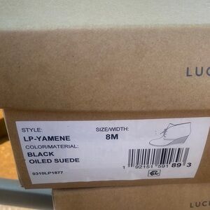 Lucky Brand black suede booties